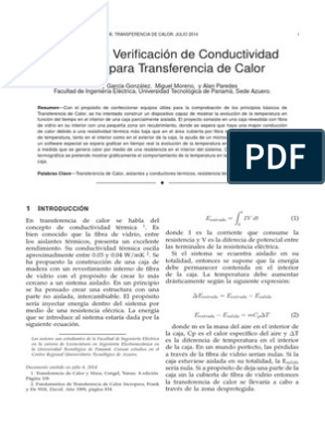 aisalacion termica y transferencia de calor pdf