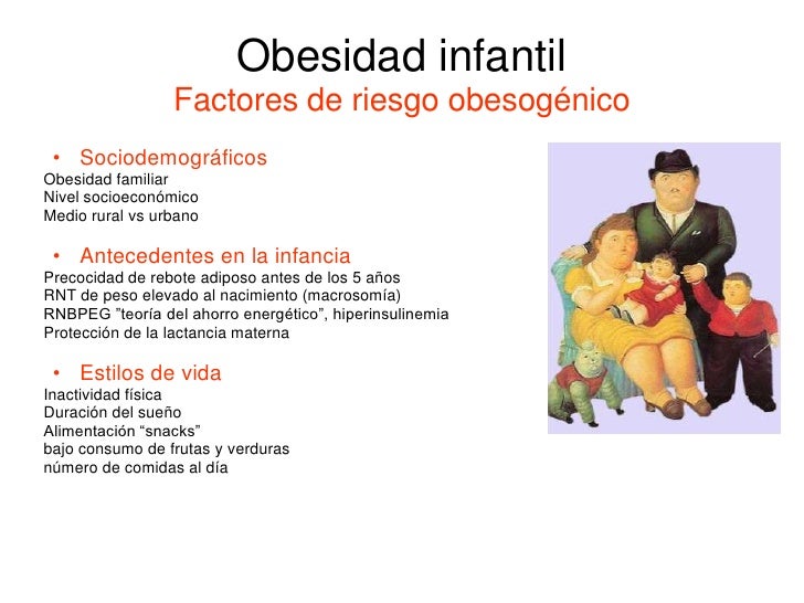 antecedentes de la obesidad infantil pdf