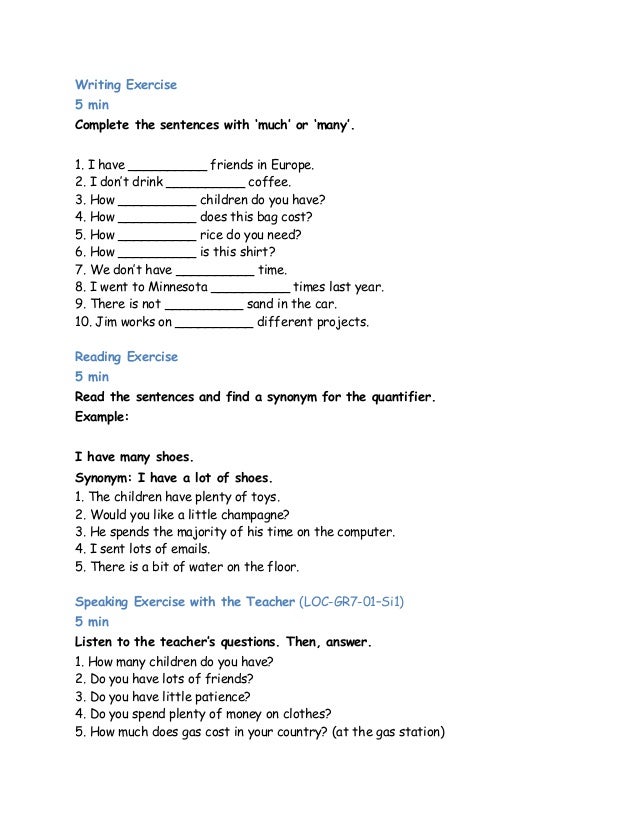 a an articles exercises pdf