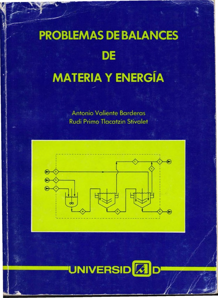 balance de materia y energia libros pdf