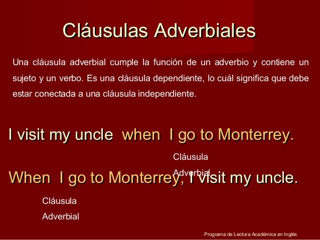 clausulas adverbiales en ingles pdf